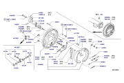 DRUM BRAKE-RR L