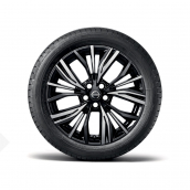 19 colių lengvojo lydinio ratlankiai „Akari Black“ – „Diamond Cut“