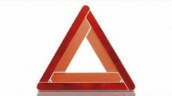 Avarinis trikampis „EuroMicro“ – be logo
