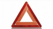 Avarinis trikampis „EuroMicro“ – be logo
